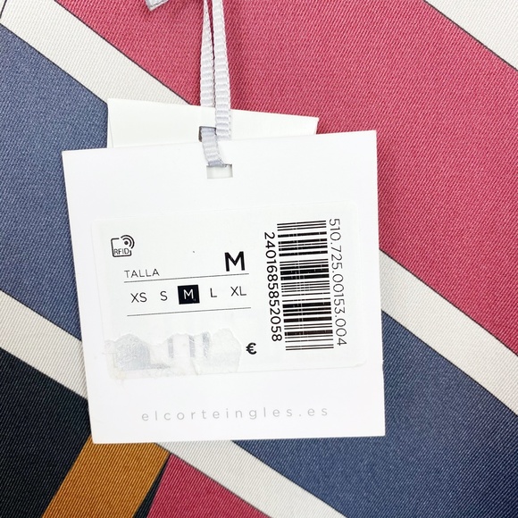 El Corte Ingles Ruffle Sleeve Flowing Dress Printe - Picture 13 of 16